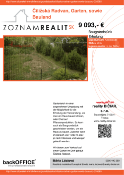 Druck - Immobilien der Slowakei