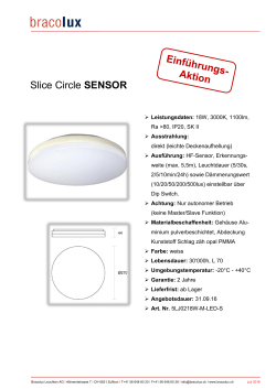 Slice Circle SENSOR - Bracolux Leuchten AG
