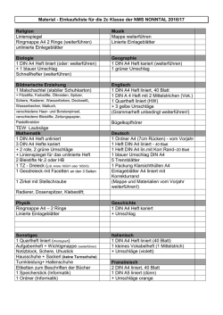 Einkaufsliste 2c 2016 / 17