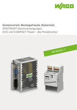 Stromversorgungen ECO und COMPACT Power