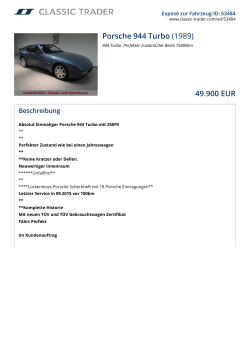 Porsche 944 Turbo (1989) 49.900 EUR