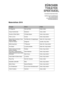 Materialliste 2016 - Theater Spektakel