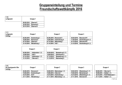 Gruppen und Termine - Sch&uuml;tzenkreis 13/2