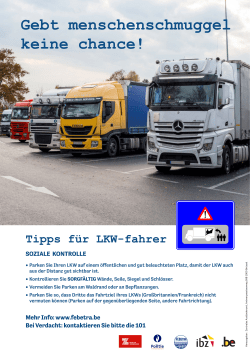 Tipps für LKW-Fahrer – Soziale Kontrolle