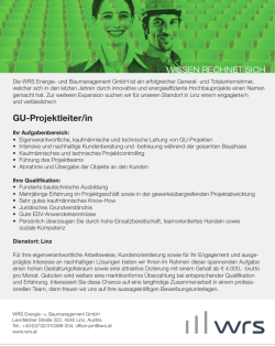 GU-Projektleiter/in