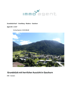 Grundst&uuml;ck mit herrlicher Aussicht in Gaschurn