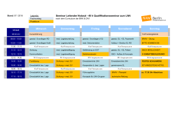 Download: vorl&auml;ufiger Stundenplan PDF - Der Hauptstadt