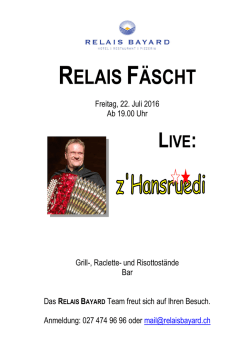 relais f&auml;scht
