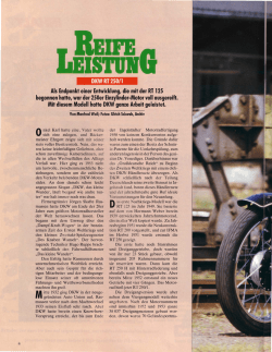 Ein Bericht aus der Zeitschrift Motorrad Classic - Kr