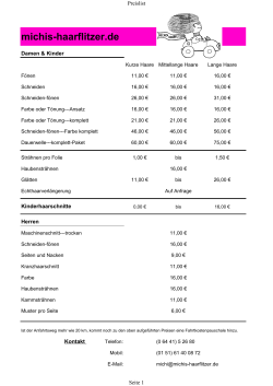 Preisliste als PDF - michis