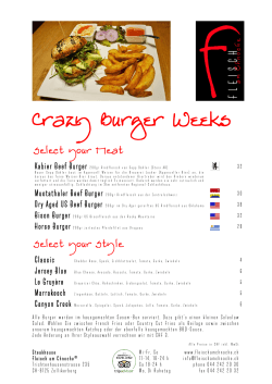 Crazy Burger Weeks - Fleisch am Chnoche