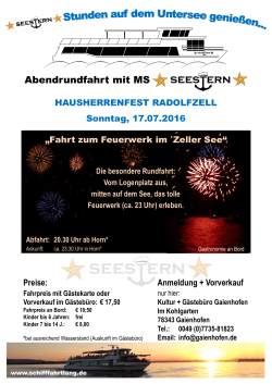 Hausherrenfest Radolfzell Feuerwerk am 17.Juli 2016