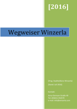 Wegweiser Winzerla