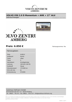 Preis: 6.850 - Volvo Zentrum Amberg