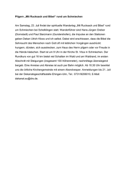 Hinweis - Dekanates Ehingen-Ulm