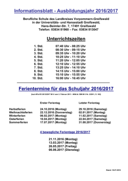 Infoblatt - Greifswald/Greifswald