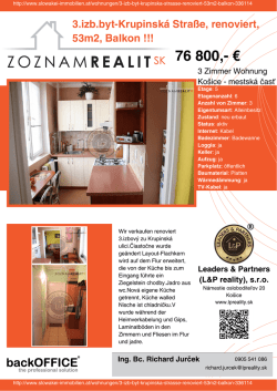 Druck - Immobilien der Slowakei