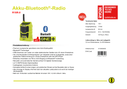 Akku-Bluetooth®-Radio
