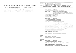 gottesdienstordnung - Erzbistum M&uuml;nchen und Freising