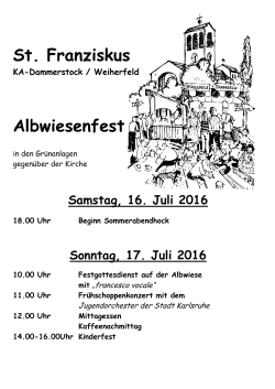 St. Franziskus Albwiesenfest