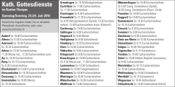 Gottesdienstplan