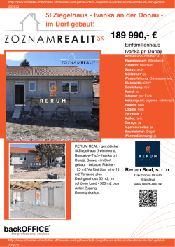Druck - Immobilien der Slowakei
