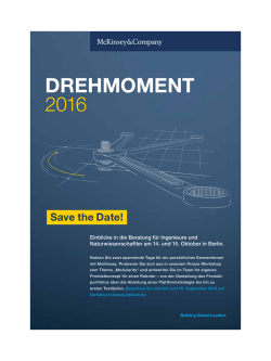 drehmoment 2016 - RWTH Aachen University