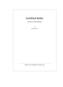 Gottfried Keller - Erich Schmidt Verlag