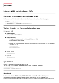 Internet, WiFi, mobile phones (DE)