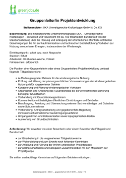 Dieses Stellenangebot als PDF speichern