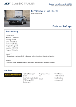 Ferrari 365 GTC/4 (1972) Preis auf Anfrage