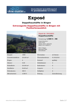 Exposé - Ohne