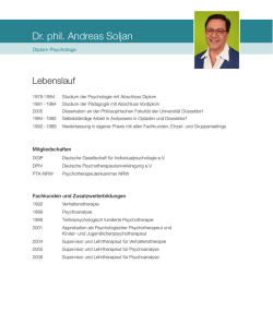 Dr. phil. Andreas Soljan