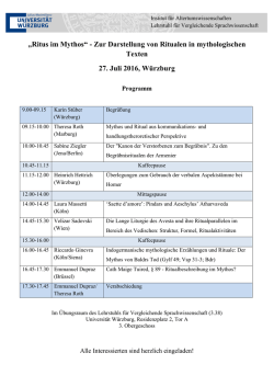Programm - Universität Würzburg