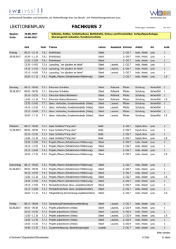 lektionenplan fachkurs 7