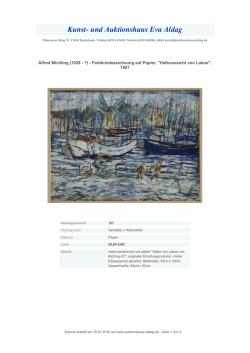 (1928 - ?) - Farbkreidezeichnung auf Papier - Kunst