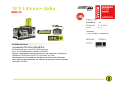 18 V Lithium+ Akku