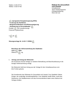 Referat für Gesundheit und Umwelt