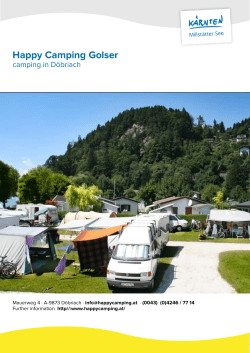 Happy Camping Golser in Döbriach
