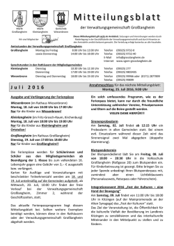 Juli 2016 - Großlangheim