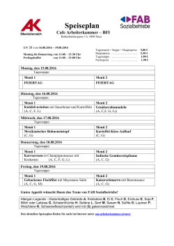 Speiseplan - Arbeiterkammer