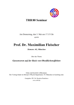 Prof. Dr. Maximilian Fleischer
