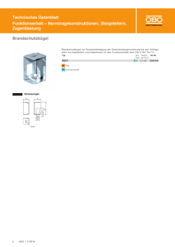 Technisches Datenblatt Funktionserhalt