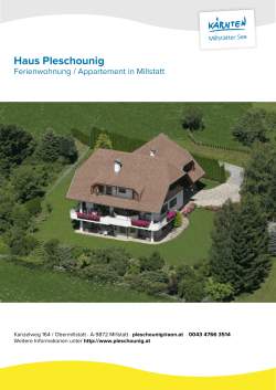 Haus Pleschounig in Millstatt
