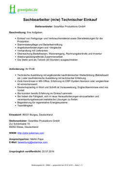 Dieses Stellenangebot als PDF speichern