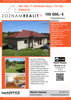 Druck - Immobilien der Slowakei