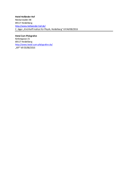Hotel Holl&auml;nder Hof Neckarstaden 66 69117 Heidelberg http://www