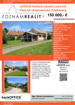 Druck - Immobilien der Slowakei