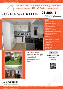 Druck - Immobilien der Slowakei
