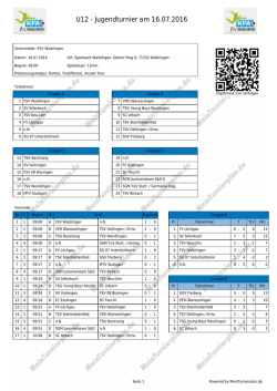 Druckansicht - MeinTurnierplan.de